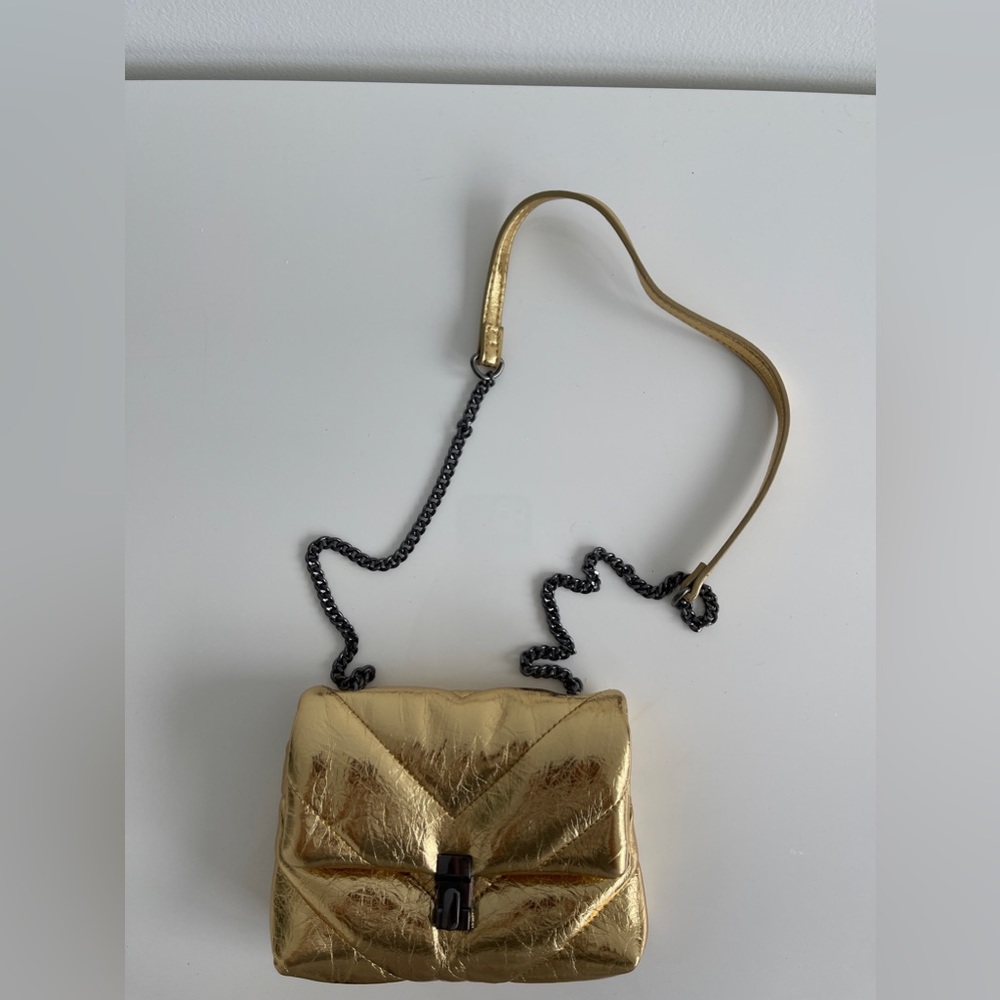Zara gold mini bag
